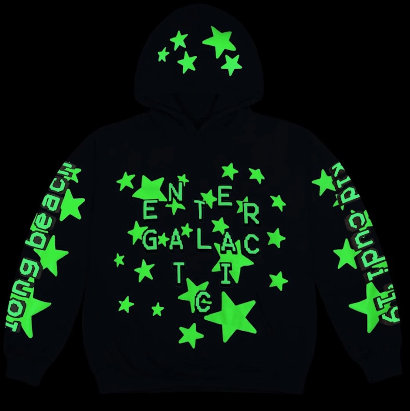 Cactus Plant Flea Market Kid Cudi Enter Galactic Hoodie Blue