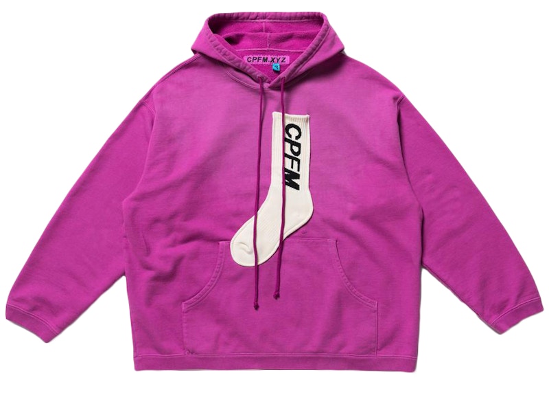 Cactus Plant Flea Market Sock Hooded Pullover Purple