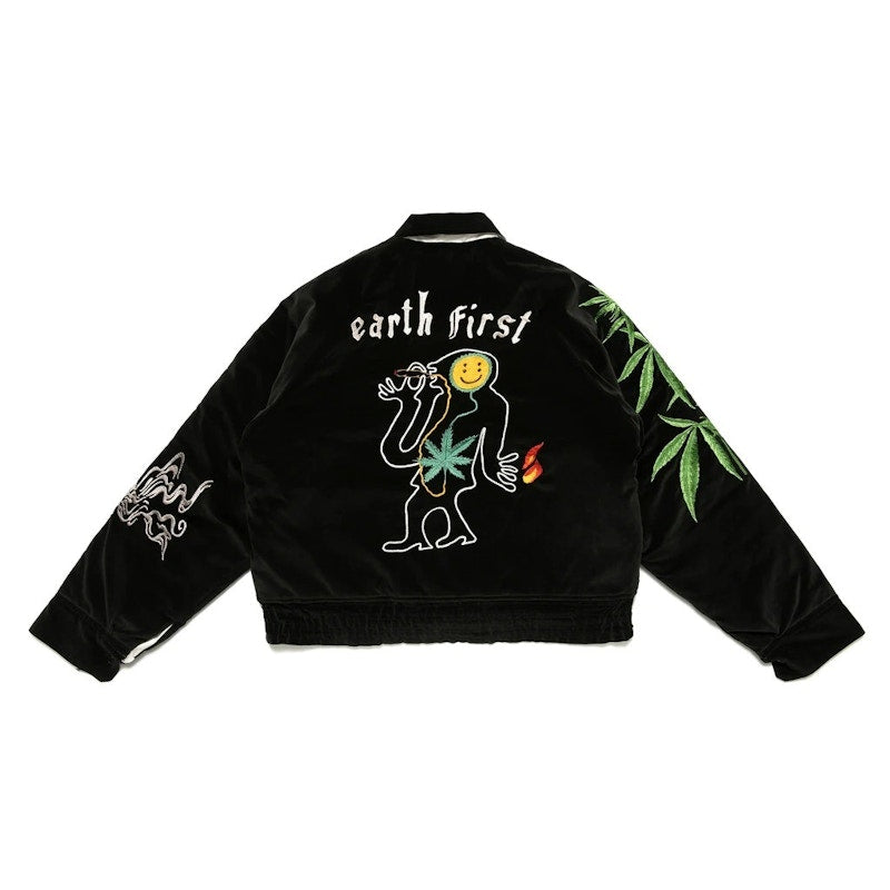Cactus Plant Flea Market Souvenir Jacket Black