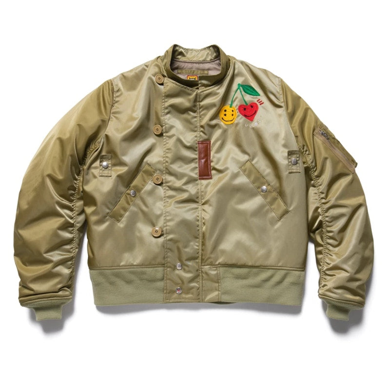 Cactus Plant Flea Market x Human Made We're Good! Flight Jacket Gold
