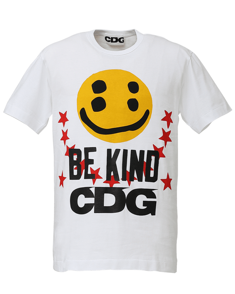 Cactus Plant Flea Market x CDG Smiley Face Be Kind T-shirt White