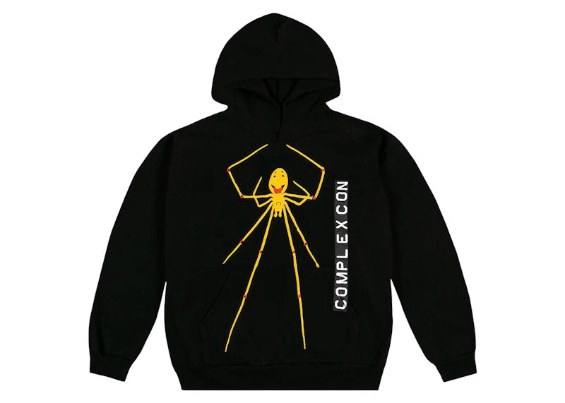 Cactus Plant Flea Market x ComplexCon Smiley Spider Hoodie Black