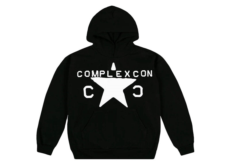 Cactus Plant Flea Market x ComplexCon Star Stamp Hoodie Black