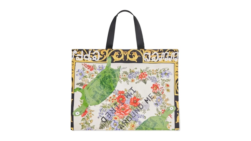 Cactus Plant Flea Market x Junya Watanabe CPFM Silk Print A Tote Bag Multicolor