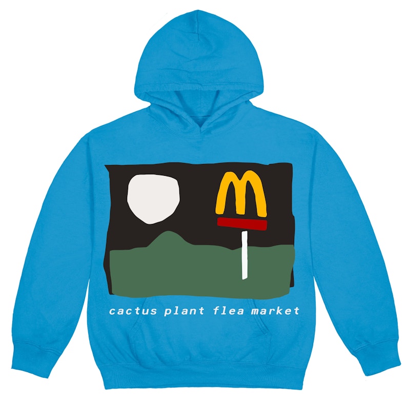 Cactus Plant Flea Market x McDonald's 24/7 Hoodie Blue Moon