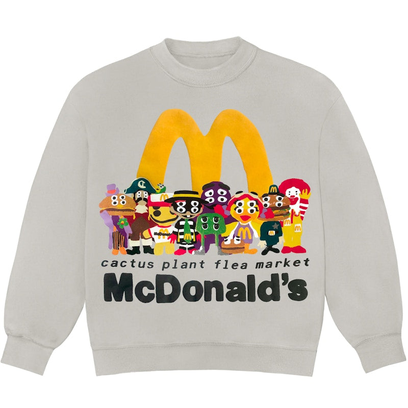 Cactus Plant Flea Market x McDonald's Cactus Buddy! And Friends Crewneck Cement