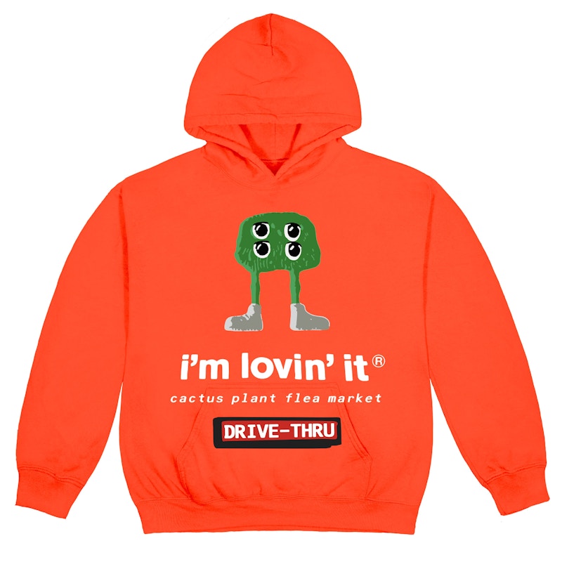 Cactus Plant Flea Market x McDonald's Fry Guy Hoodie Bright Orange