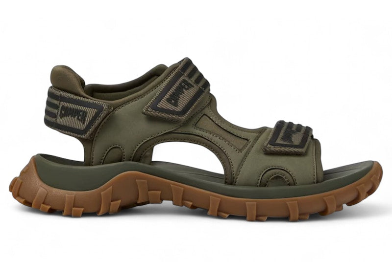 Camper Drift Trail Leather Sandal Green Gum