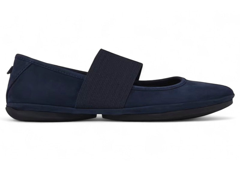 Camper Right Ballerina Mary Jane Blue Nubuck (Women's)