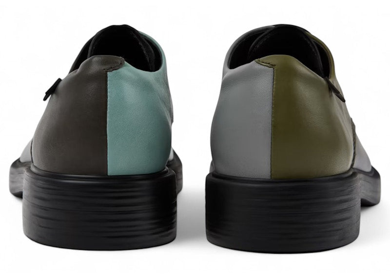 Camper Twin Dean Lace Up Black Green Mint