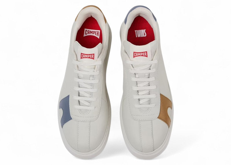 Camper Twins Runner K21 Sneaker White Blue Brown (Women's)