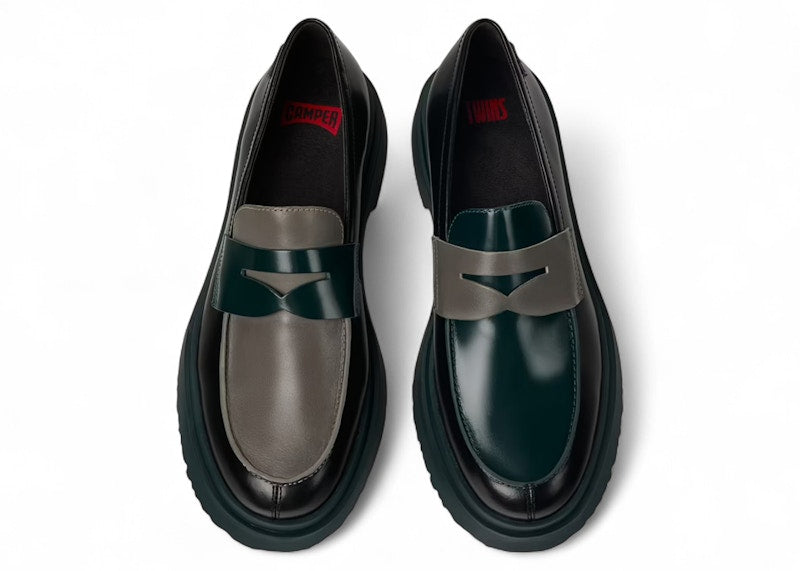 Camper Twins Walden Loafer Black Green