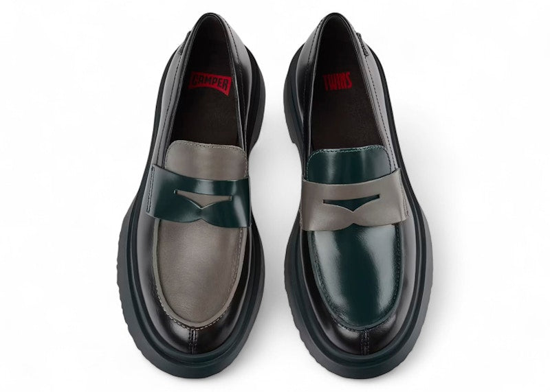 Camper Twins Walden Loafer Black Green (Women's)