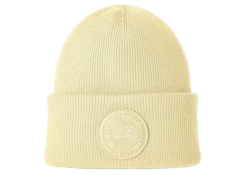 Canada Goose Arctic Toque Garment Dye Beanie Light Yellow