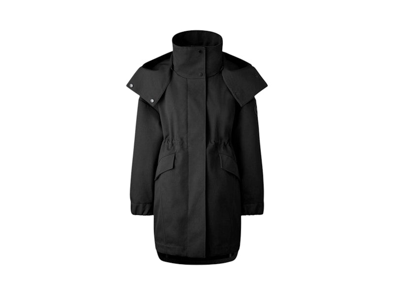 Canada Goose Olive Hooded Coat Black