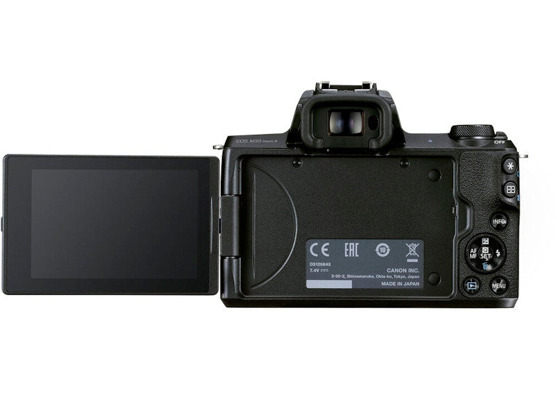 Canon EOS M50 Mark II Mirrorless Digital Camera / 15-45mm Lens Bundle 4728C006_EDI_2STX