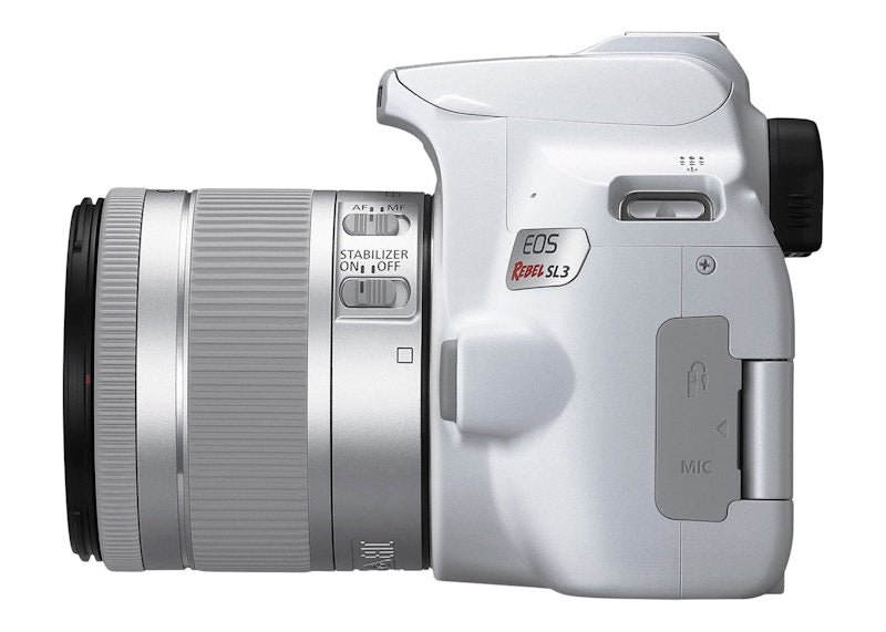 Canon EOS Rebel SL3 DSLR 24.1MP 4K Video Camera + EF-S 18-55mm IS STM Lens 3457C001 White