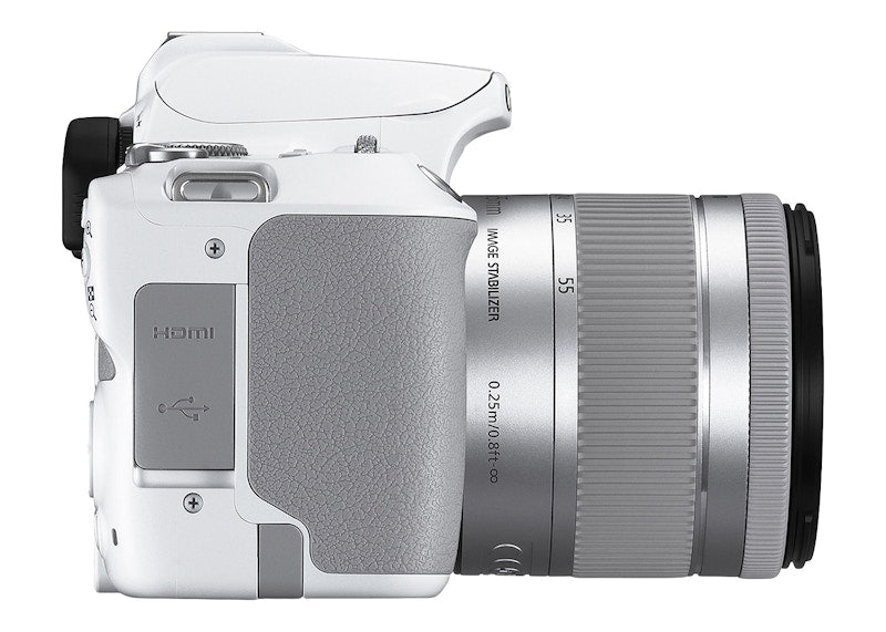 Canon EOS Rebel SL3 DSLR 24.1MP 4K Video Camera + EF-S 18-55mm IS STM Lens 3457C001 White