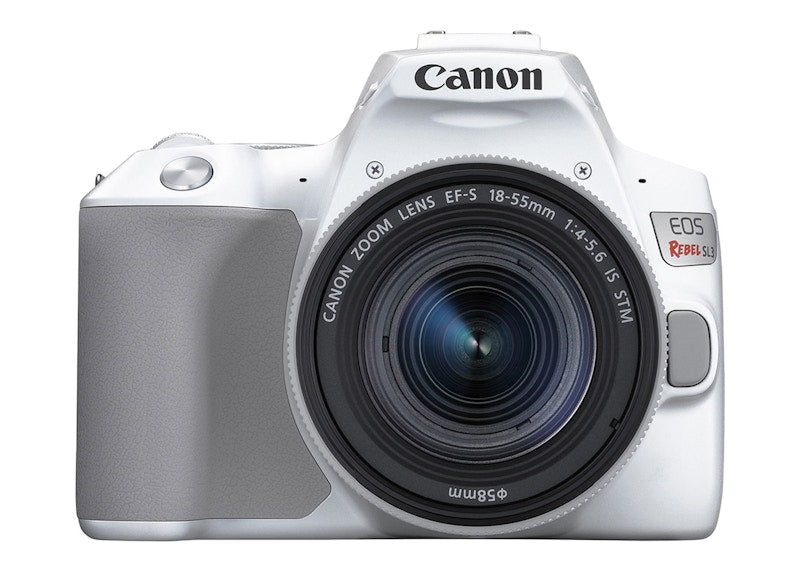 Canon EOS Rebel SL3 DSLR 24.1MP 4K Video Camera + EF-S 18-55mm IS STM Lens 3457C001 White