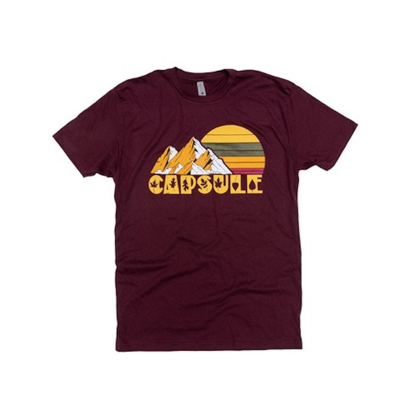 Capsule Fall Collection Mountain Tee Maroon