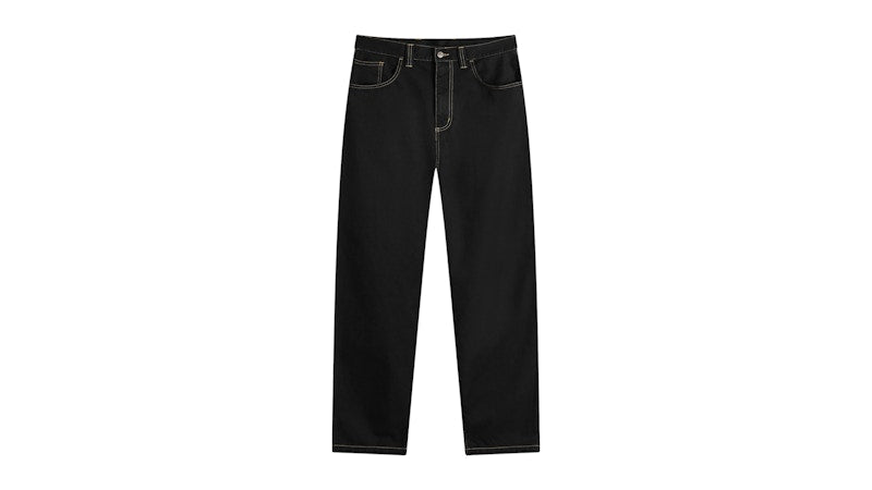 Carhartt WIP Brandon Loose Straight Jeans Black Rinsed