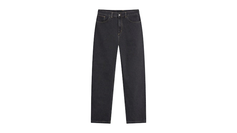 Carhartt WIP Brandon Loose Straight Jeans Black Stone Washed