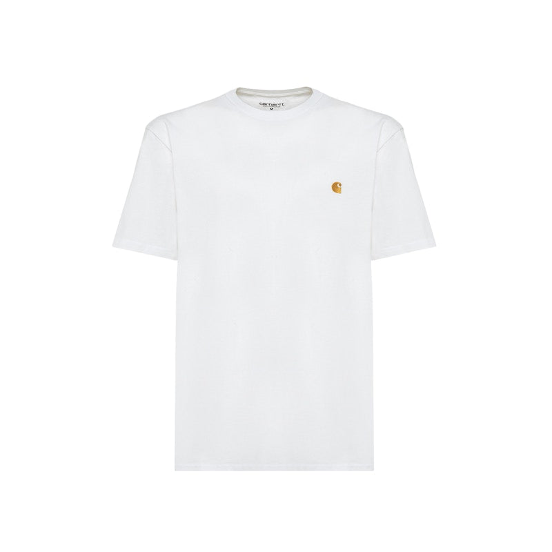 Carhartt WIP Chase Crew Neck T-Shirt White/Gold