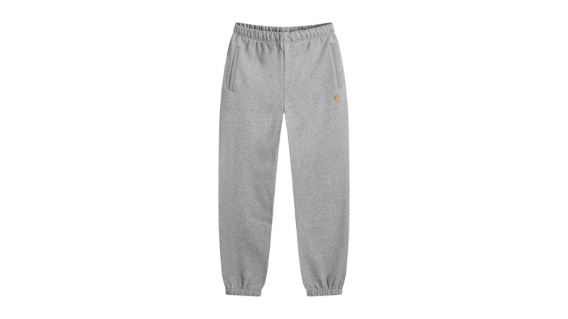 Carhartt WIP Chase Sweat Pants Grey Heather/Gold