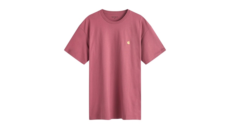 Carhartt WIP Chase T-shirt Dusty Fuchsia/Gold
