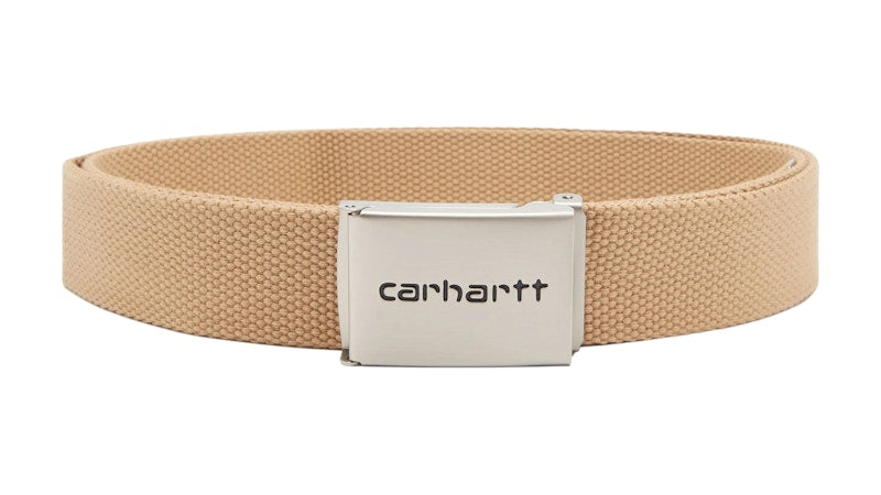 Carhartt WIP Chrome Clip Belt Dusty Hamilton Brown