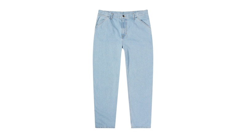 Carhartt WIP Denim Single Knee Pant Blue Heavy Stone Bleached