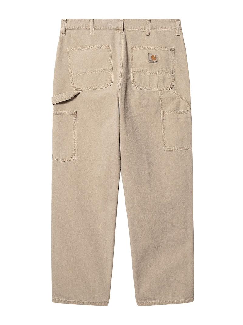 Carhartt WIP Double Knee Dearborn Canvas 12oz Relaxed Straight Fit Pants Dusty H Brown (Faded)