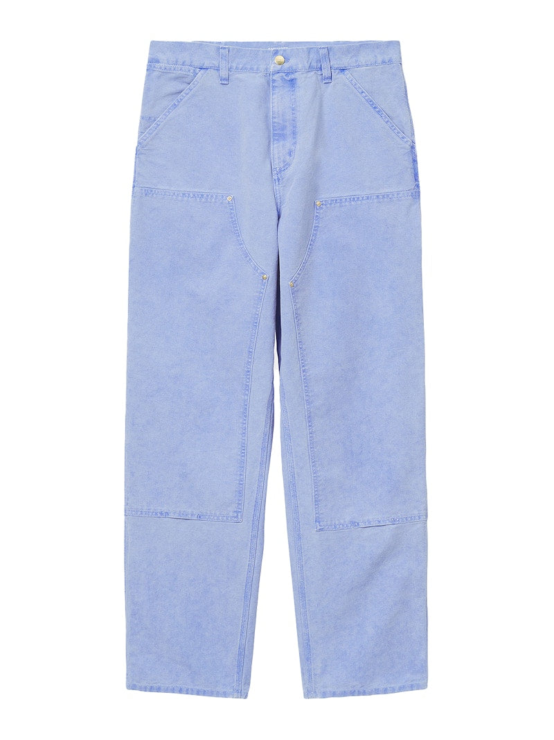 Carhartt WIP Double Knee Dearborn Canvas 12oz Relaxed Straight Fit Pants Icy Water (Faded)