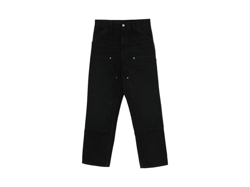Carhartt WIP Double Knee Pants Black (Stone Canvas)
