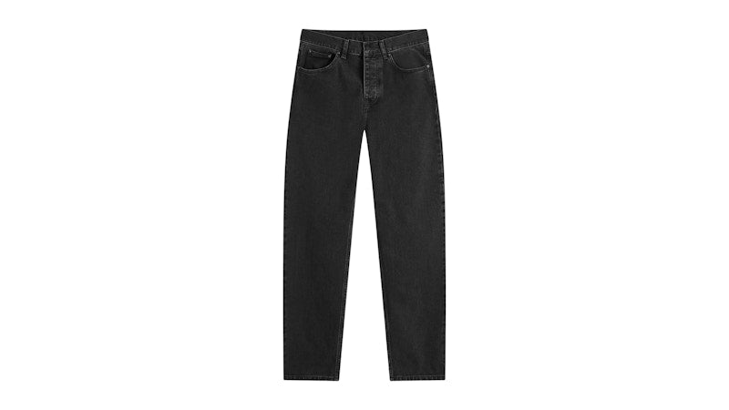 Carhartt WIP Newel Relaxed Tapered Jeans Black Stone Washed