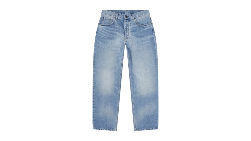 Carhartt WIP Newel Relaxed Tapered Jeans Blue Light Used Wash