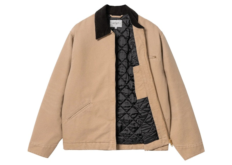 Carhartt WIP OG Detroit Aged Canvas Jacket Peanut/Black
