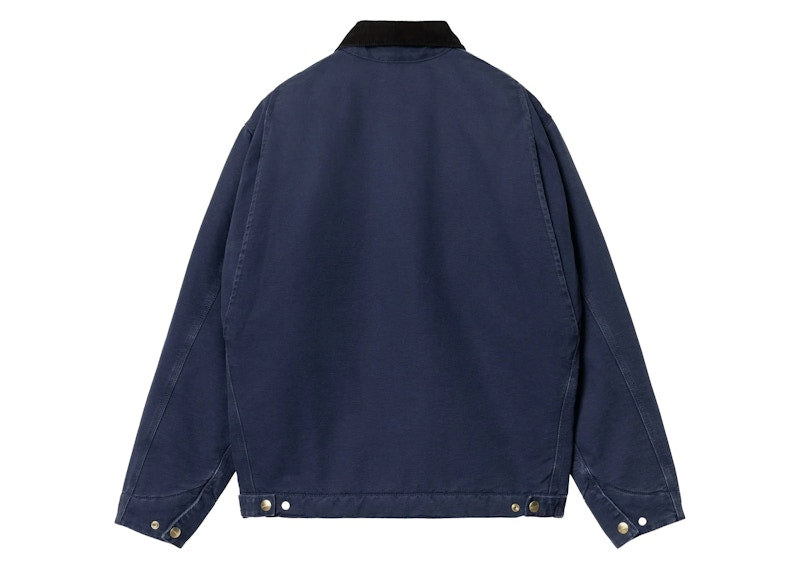 Carhartt WIP OG Detroit Aged Canvas Jacket Air Force Blue/Black