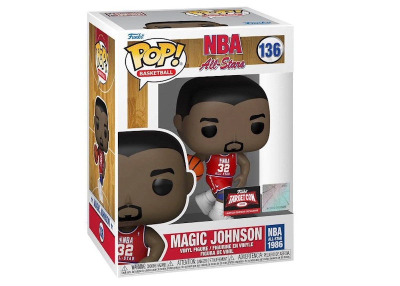 Funko Pop! Basketball NBA All-Stars Magic Johnson Target Con 2022 Exclusive Figure #136