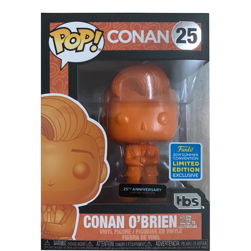 Funko Pop! Conan O'Brien (Orange) 25th Anniversary Limited Edition Summer Convention Figure #25