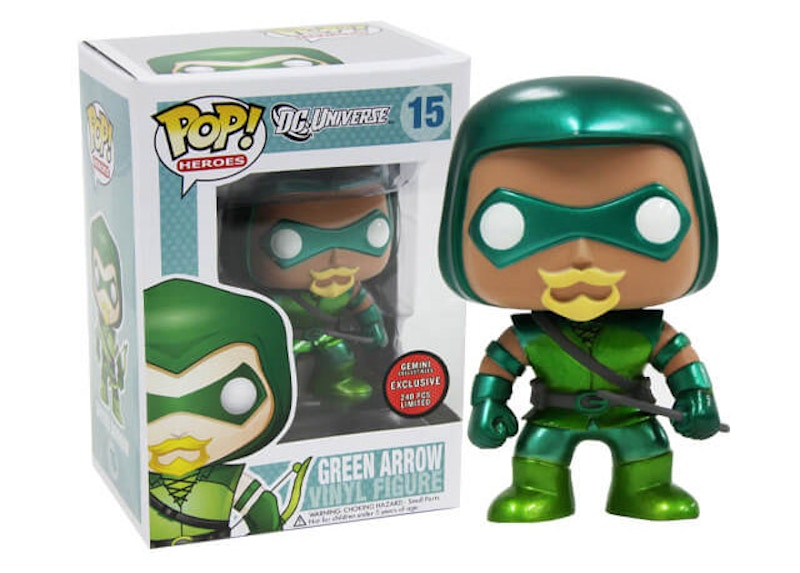 Funko Pop! DC Universe Green Arrow (Metallic) Gemini Collectibles Figure #15
