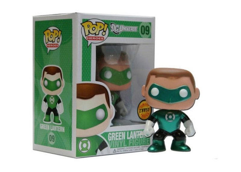 Funko Pop! DC Universe Green Lantern (Metallic) (Chase) Bobble-Head Figure #09