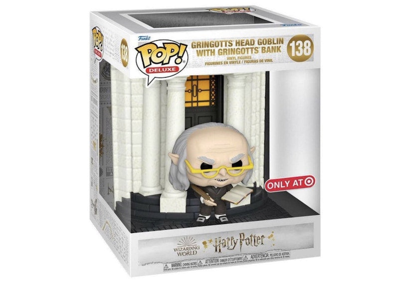 Funko Pop! Deluxe Harry Potter Gringotts Head Goblin With Gringotts Bank Target Exclusive Figure #138