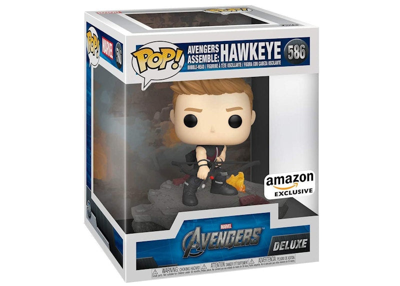 Funko Pop! Deluxe Marvel Avengers Assemble: Hawkeye Amazon Exclusive Figure #586