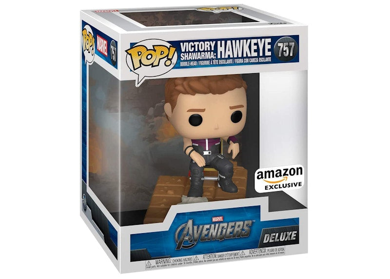 Funko Pop! Deluxe Marvel Avengers Victory Shawarma: Hawkeye Amazon Exclusive Figure #757