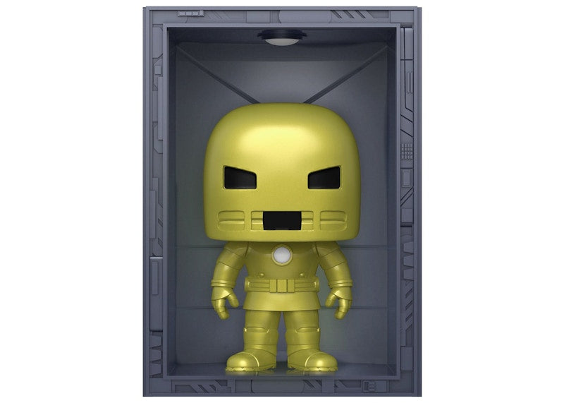 Funko Pop! Deluxe Marvel Hall of Armor: Iron Man Model 1 Golden Armor PX Previews Exclusive Figure #1035