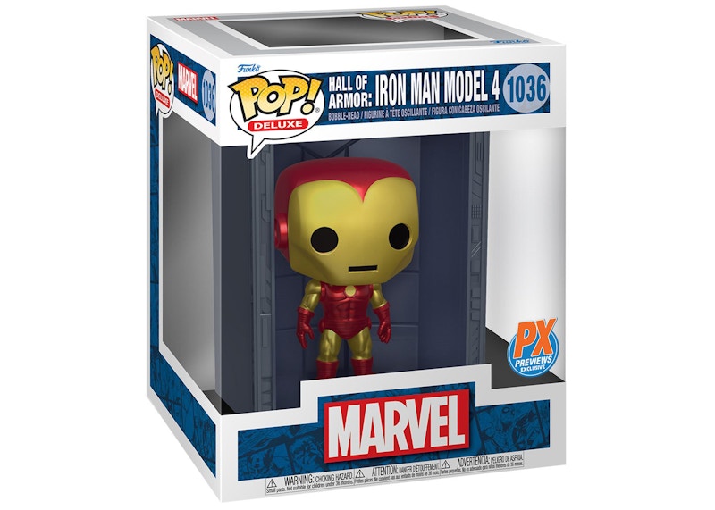 Funko Pop! Deluxe Marvel Hall of Armor: Iron Man Model 4 PX Previews Exclusive Figure #1036