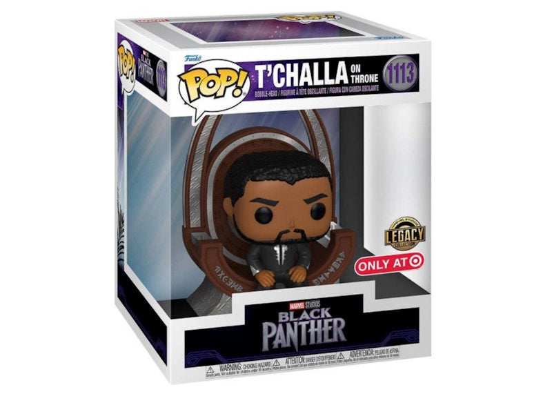 Funko Pop! Deluxe Marvel Studios Black Panther T'Challa on the Throne Legacy Collection Target Exclusive Figure #1113