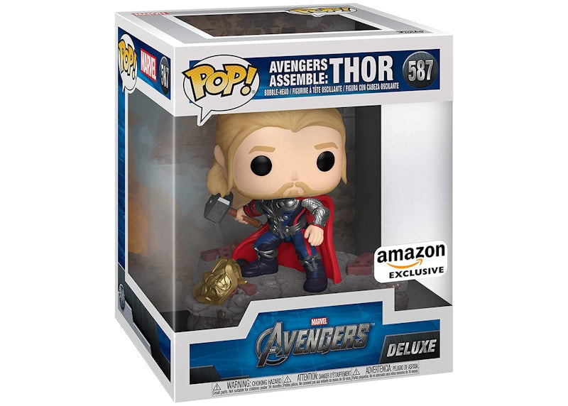 Funko Pop! Deluxe Marvel The Avengers: Avengers Assemble (Thor) Amazon Exclusive Figure #587
