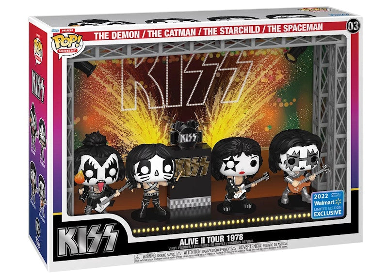 Funko Pop! Deluxe Moment Kiss Alive II Tour 1978 2022 Walmart Exclusive Figure #03